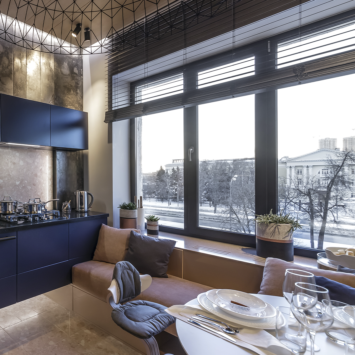 Горизонтальные деревянные жалюзи AMIGO