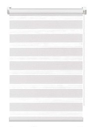 Рулонная штора зебра FixLine BASE 75 см, белый