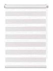 Рулонная штора зебра FixLine BASE 90 см, белый