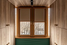 Рулонные кассетные шторы UNI под дерево