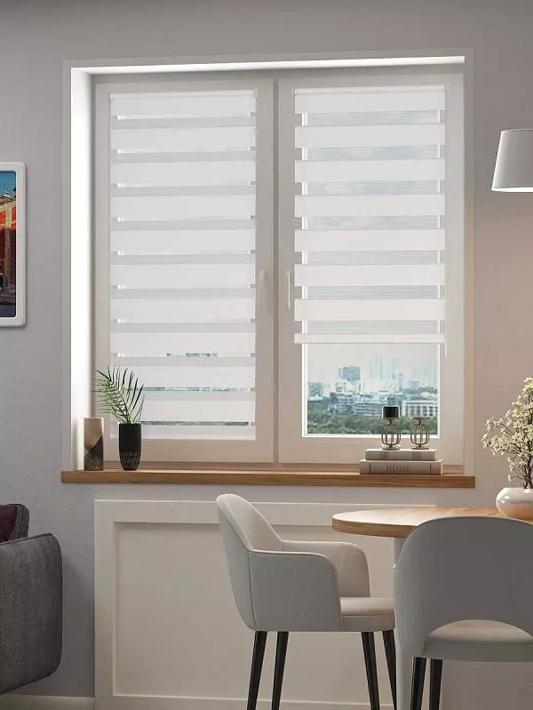 Рулонная штора зебра FixLine BASE